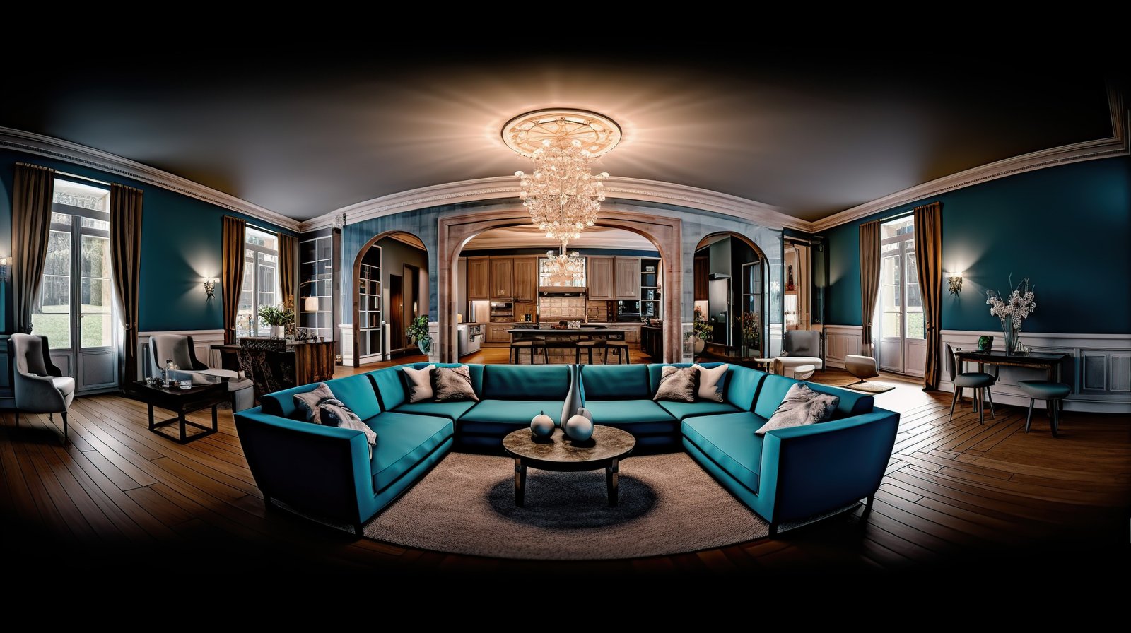 Stunning Designing A Penthouse Apartment On A Corner image